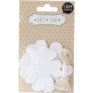 I AM CREATIVE Étiquettes cadeaux 4088.38 fleur, 20 pcs.