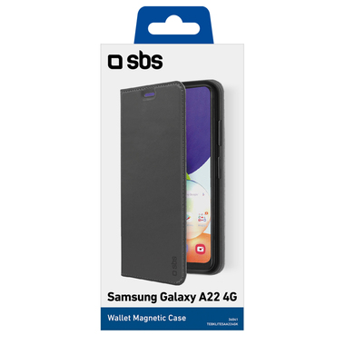 Custodia Book con tasche portatessere per Samsung Galaxy A22 4G