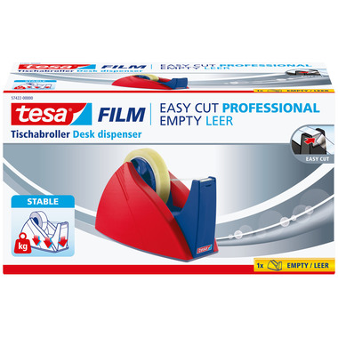 TESA Déroul. Table EasyCut 66mx25mm 574220000 rouge/bleu