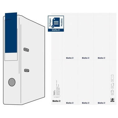 BIELLA Costa per cartella 51x145mm 19099700U per 7cm 60 pezzi