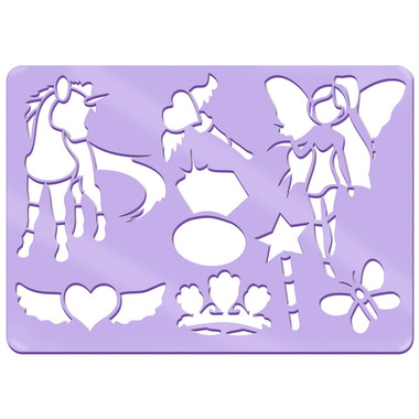 URSUS Chablon Set 1 Princess 44100001 26.8x18.9x0.2cm 6 pcs.