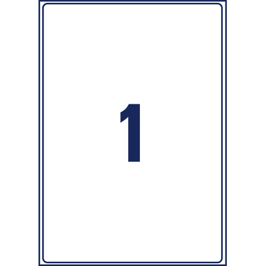 AVERY ZWECKFORM Versandetiketten 199,6x289,1mm L7167-100 weiss 100 Stk./100 Blatt