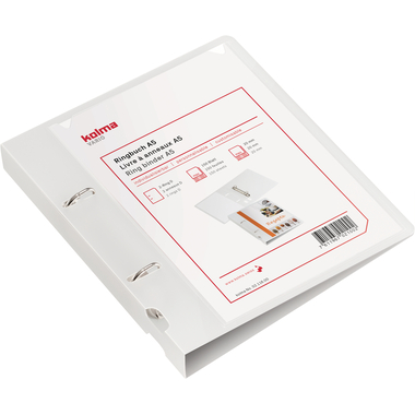 KOLMA Ringbuch Vario KF A5 02.116.00 farblos, 20mm 150 Blatt