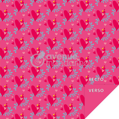 MANDARINE Dépliants Origami 20x20cm OR518C Love 70g 60 feuilles