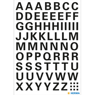 HERMA Film PVC 10mm 4158 black, A-Z