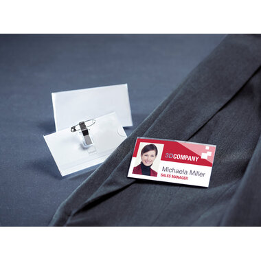 SIGEL Namensschild ZB200 54x90mm 50 Stück