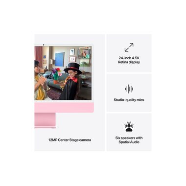 Apple iMac 24" M4 10C GPU / 512 GB / 24 GB Rose