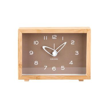 KARLSSON Alarm Clock Tipico Mocha Brown