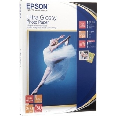 EPSON Ultra Glossy Photo 13x18cm S041944 Stylus DX 3800 300g 50 Blatt