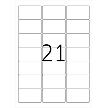 HERMA Étiquettes SPECIAL 63.5x38.1mm 10301 blanc,non-perm. 2100pcs./100f.