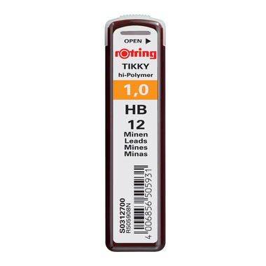 ROTRING Minen HB S0312700 1,0mm 12 Stück