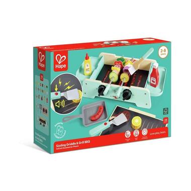 Hape grill with cast iron pan