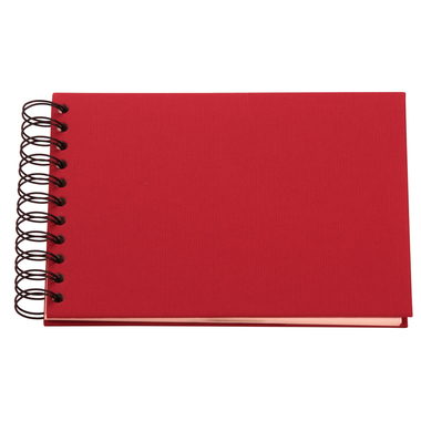 RÖSSLER Fotoalbum 1329452361 19.5x14.5cm, rot/off-white