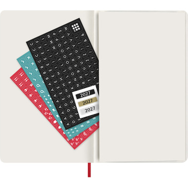 MOLESKINE Agenda Classic Large 2027 DSF212DC3Y27 1T/1S scharlachrot SC 13x21cm