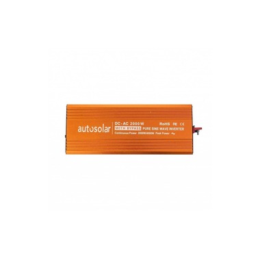 autosolar inverter with bypass 24 V DC to 230 V AC 2000 W
