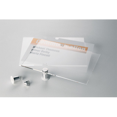 DURABLE Türschild Crystal Sign 482419 transparent, acryl 210x210mm