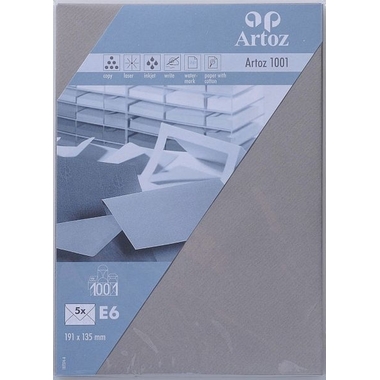 ARTOZ Enveloppes 1001 E6 107374182 100g, graphit 5 pcs.