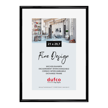 DUFCO Bilderrahmen 21x29.7cm 1400.40051 Fine Design schwarz