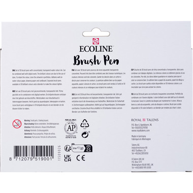 TALENS Ecoline Brush Pen Set 11509006 ass. Additional 30 pcs.