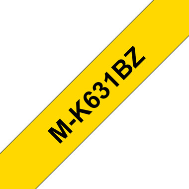 PTOUCH Nastro, non lam. nero/giallo M-K631BZ per PT-65/75/85/110 8mx12mm