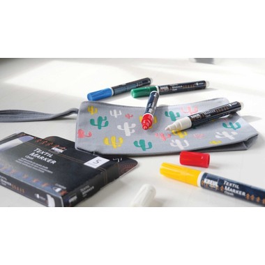 KREUL Textik Marker Opak medium 92750 set avec 5pcs