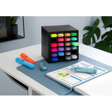 FABER-CASTELL Textmarker TL 46 254602 Deskset 24 pièces