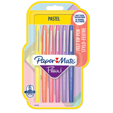 PAPERMATE Faserschreiber Flair 0.7mm 2137276 Pastell, ass. 6 Stück