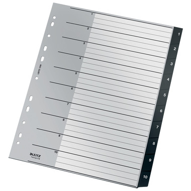 LEITZ Register PP Recycle A4+ 1208-00-00 schwarz 1-10