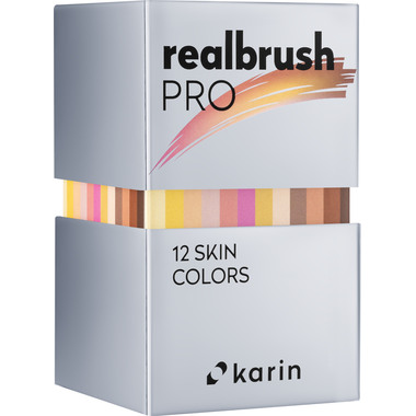 KARIN Real Brush Pen Pro 0.4mm 31C5 Skin colours 12 pièces