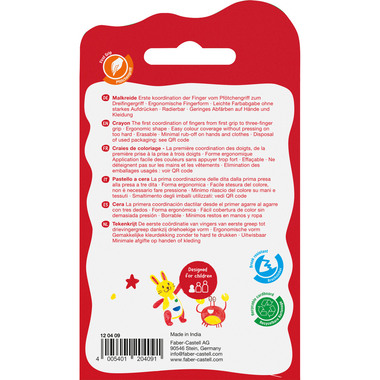 FABER-CASTELL Fingermalfarben 120409 6 Farben