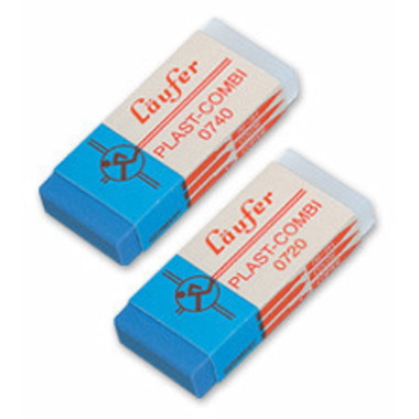 LÄUFER Gomme à effac. Plast Combi 69849 2 pcs. 65x21x12mm
