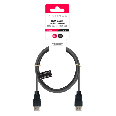 Connecteur HDMI 4K/24 Hz 10 m, noir | Vivanco