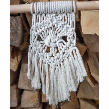 I AM CREATIVE Macrame Rope 6205.29 stone 5mm, 330g