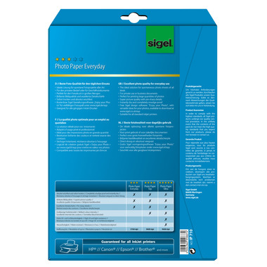 SIGEL InkJet Photo Paper Everyday A4 IP710 200g glossy 20 fogli