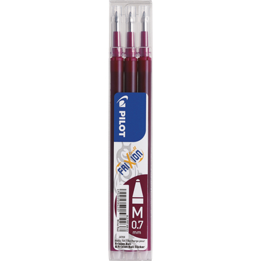 PILOT FriXion Refill 0.7mm BLS-FR7-WR bordeaux 3 Stück