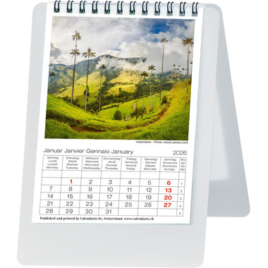 BIELLA Pultkalender Imago 2026 887160000026U 1M/1S World pl. ML 10.5x14.8cm