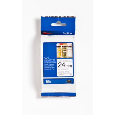 PTOUCH Band,nicht lam. schwarz/weiss TZe-N251 PT-300 24 mm