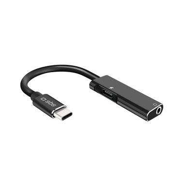 USB-C to 3.5mm jack adapter with charging