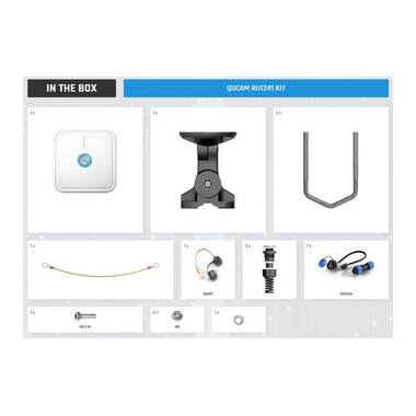 QuWireless QuCam C240AC Outdoor LTE PoE RUT241 e TSW100