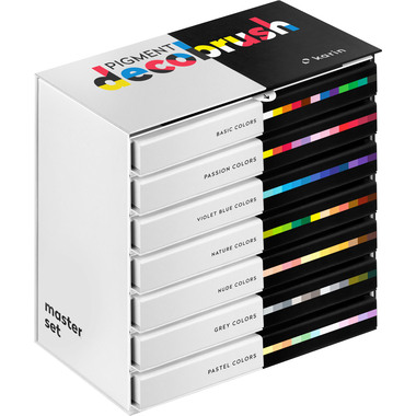 KARIN Pigment Deco Brush 29C10 Master Set 84 Farben