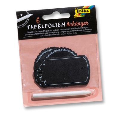 FOLIA Tafelfolie Anhänger 39101 mit Specksteinstift