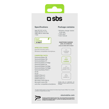 Chargeur sans fil de bureau pour smartphone