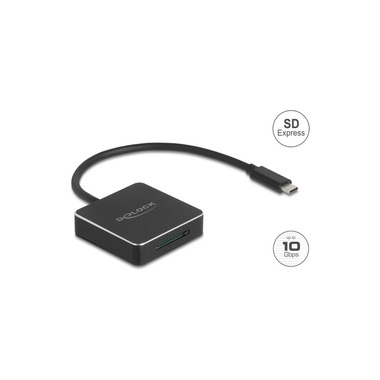 Delock Card Reader Extern USB-C 10 Gbps für SD Express