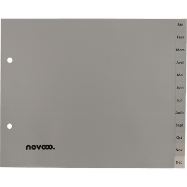 NOVOOO Répertoires PP 1/2 haut 40974 gris Jan-Déc FR