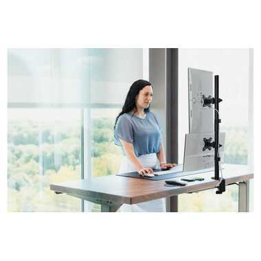 Kensington Braccio doppio per monitor verticale fino a 9 kg – Nero