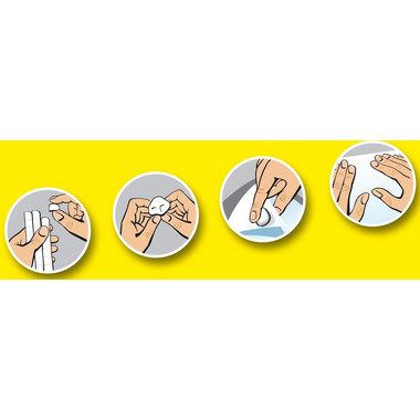 UHU Patafix Pad adesivo 9.5x17mm 48810 bianco, non-permanente 80 pz.