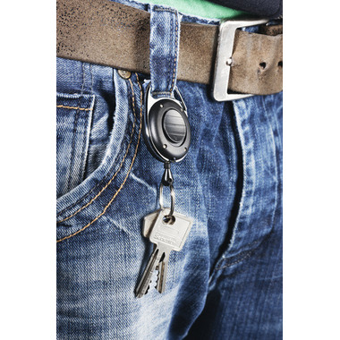 DURABLE Meccanis.avvol. JOJO Style LED 819801 con portachiavi nero