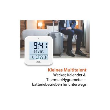 ADE Funkwecker mit Nachtlichtsensor