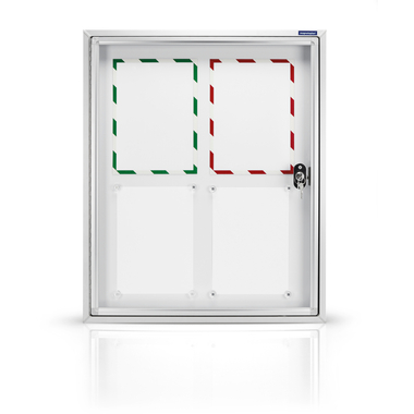 MAGNETOPLAN Schaukasten CC 650x780x65mm 1214000 Outdoor, magnetisch 4x A4