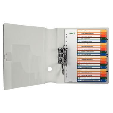 LEITZ Register PP PC-beschreibar A4+ 12960000 1-20 multicolor